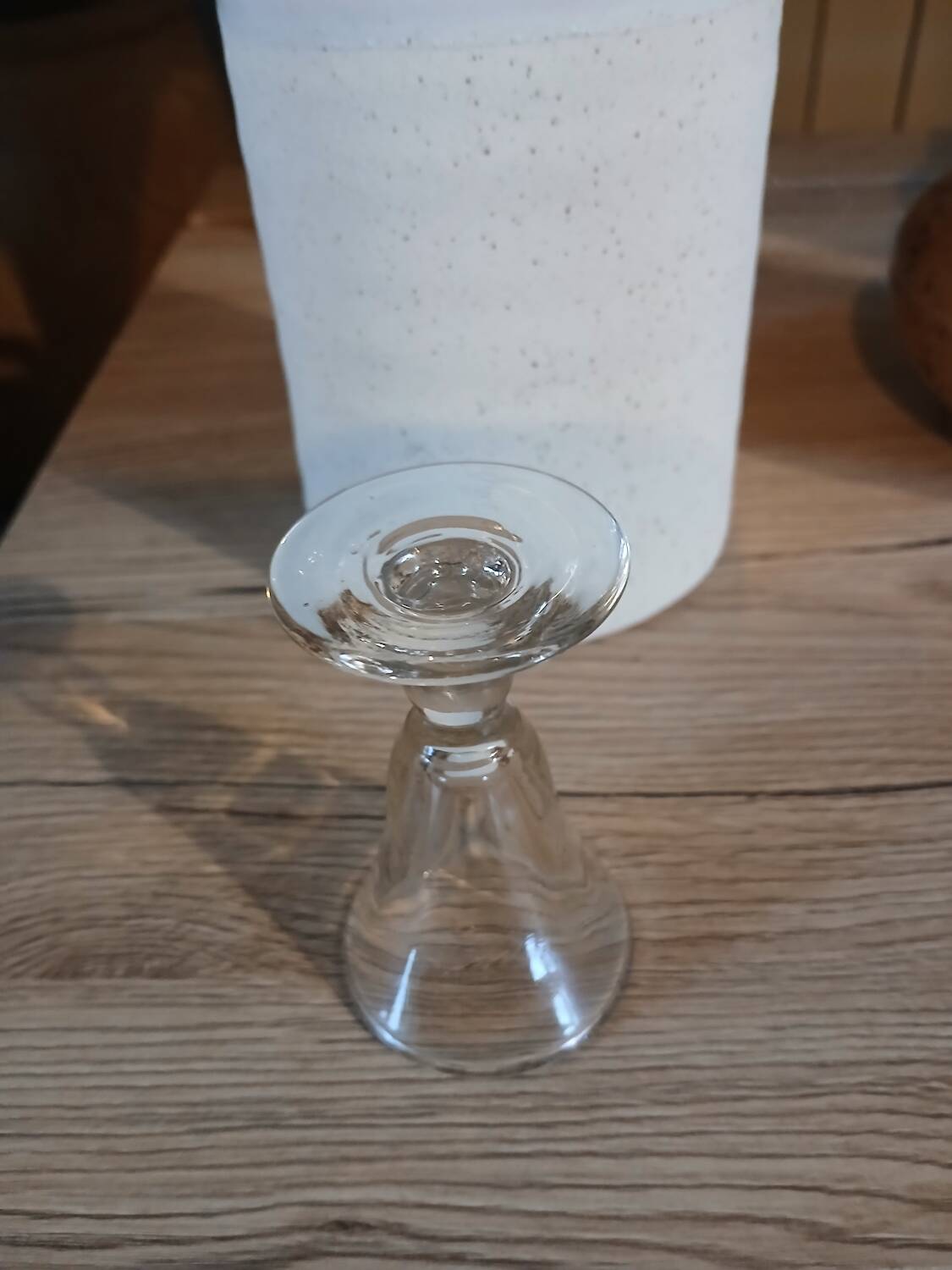 8 small old bistro glasses