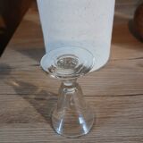 8 petits verres de bistrot anciens