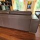 Natuzzi 3-seater sofa in full grain brown leather