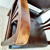 Colonial style wooden armchair