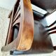 Colonial style wooden armchair