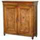 Armoire à pots française en bois fruitier circa 1820