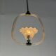 Venetian glass chandelier from Murano and brass, circa 1950.