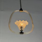Venetian glass chandelier from Murano and brass, circa 1950.
