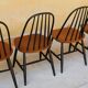 Set of 4 chairs Scandinavian by Sven Erik Fryklund for Hagafors Stolfabrik