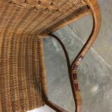 Rattan armchair 60s