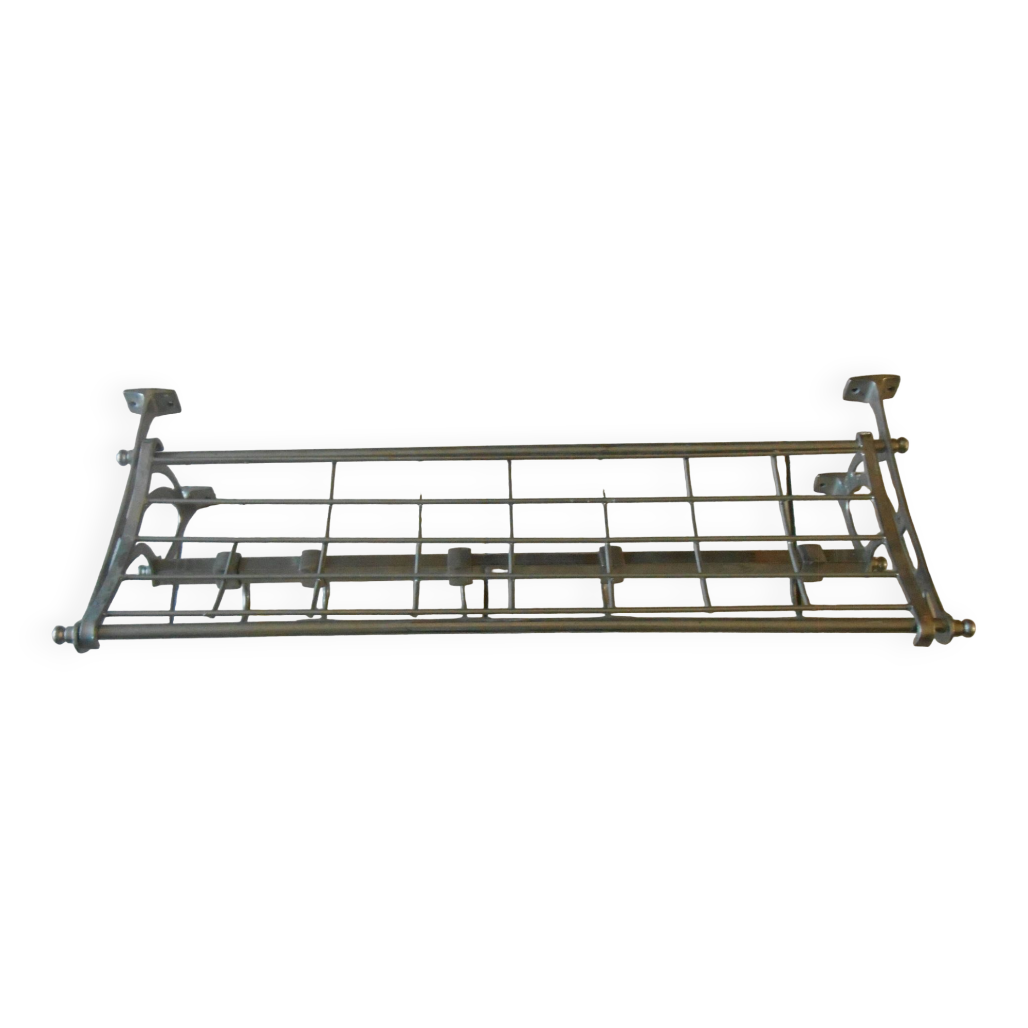 Vintage stainless steel coat rack