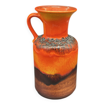 Vase Fat Lava Jasba N 602/12-25, Allemagne, années 1970