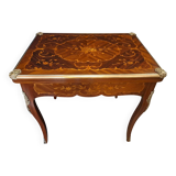 Louis XV style marquetry game table