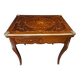 Table à jeu style Louis XV en marqueterie