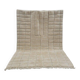 Large handmade traditional Berber rug in natural wool size 3/4.