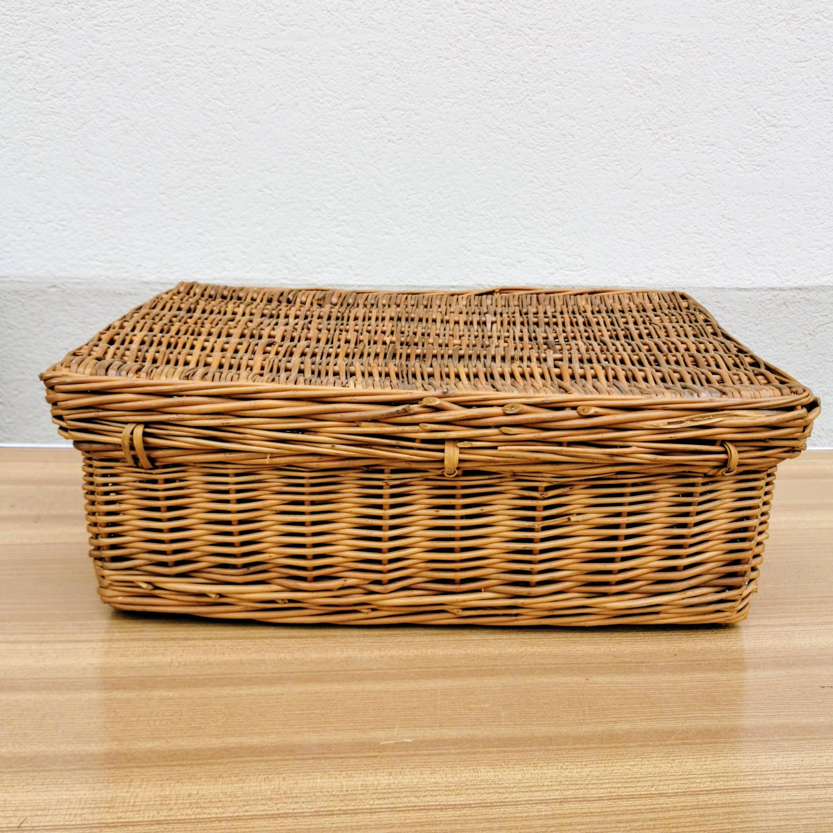 Wicker suitcase