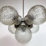 Vintage Cut Glass Chandelier from Kamenický Šenov, 1960s