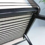 2x 'boomerang' h. mitzlaff, e. schmidt for soloform, bouclé lounge chairs, 1953