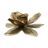 Brass flower candle holder