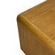 Table basse carrée minimaliste en chêne, années 70