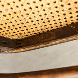 Pair of chairs bistrot Thonet Austria 1900 canning stamped