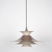 Danish vintage pendant lamp Radius by Erik Balslev, Fog og Morup, 1977