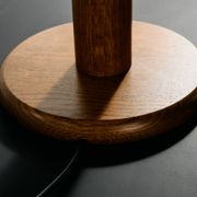 Oak table lamp by Temde Leuchten