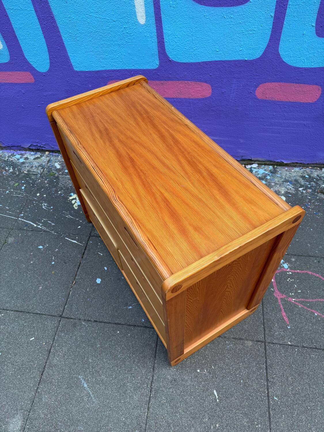 Vintage pine chest of drawers, 1980s