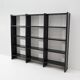 Black metal bookcase, 1970s