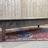 19th century chestnut coffee table with 2 drawers