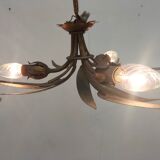 Golden leaf chandelier