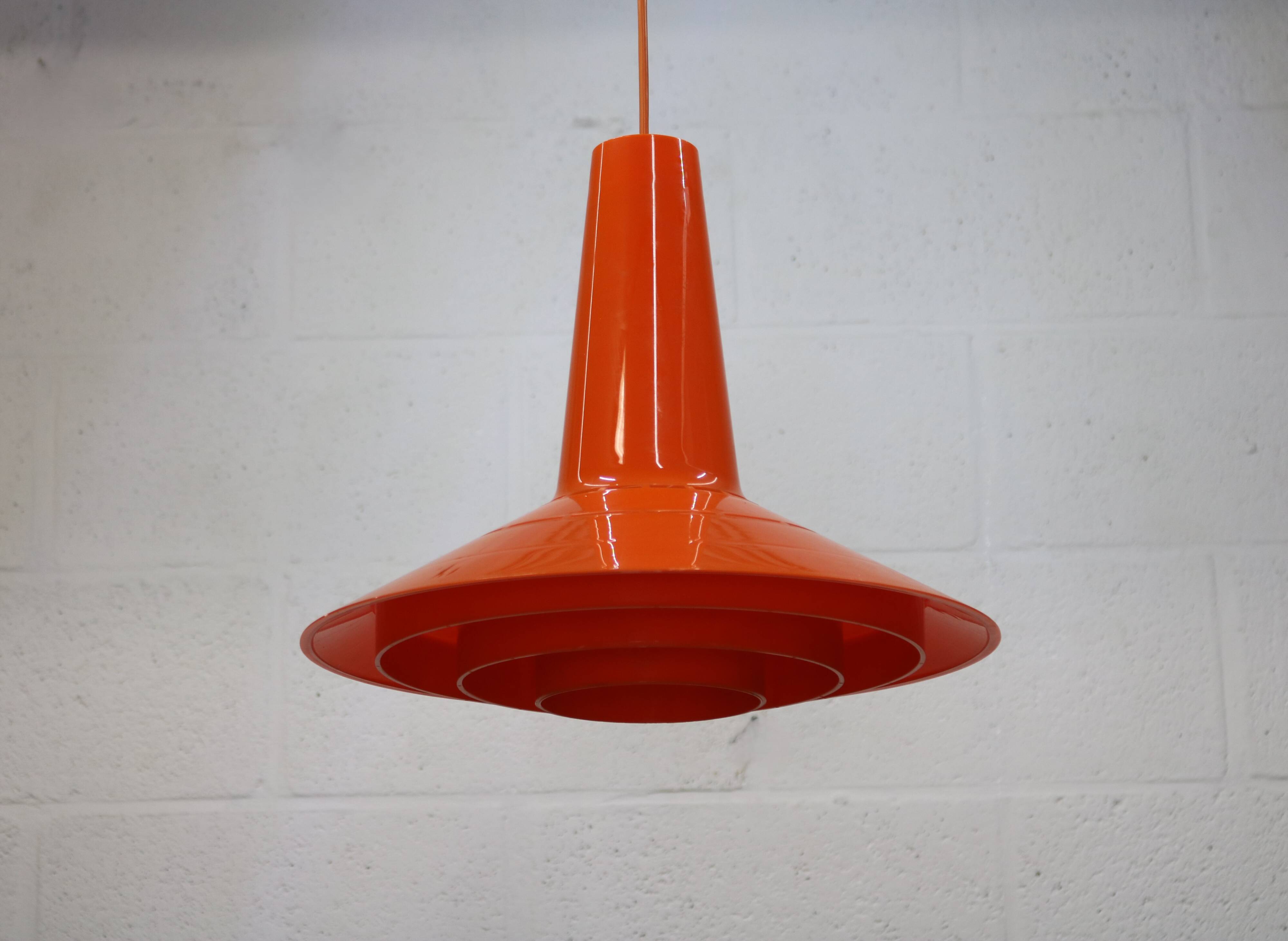 Danish Plastic Design Pendant - Bent Karlby - Schroder Kemi - space age