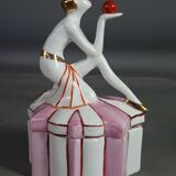 Box or candy porcelain Art Deco style