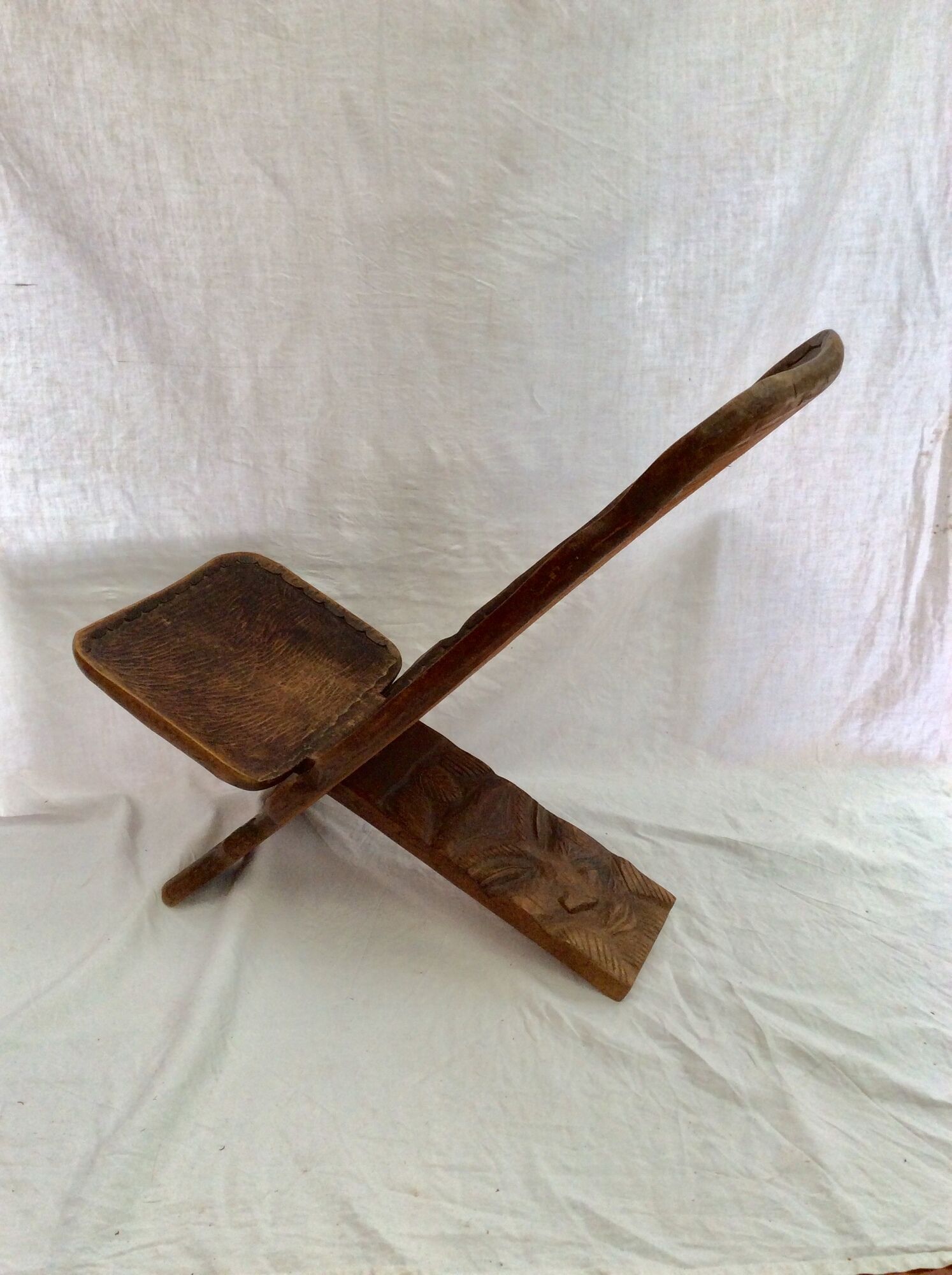 African carved wooden stool works around the 1940s