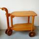 Swedish bar cart in pine from the 70s