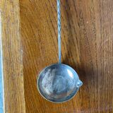 Old Punch Ladle Goldsmith Cailar Bayard Metal Silver Twisted Handle #B341