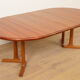 Vintage extendable round dining table | Dyrlund | Solid teak | Danish