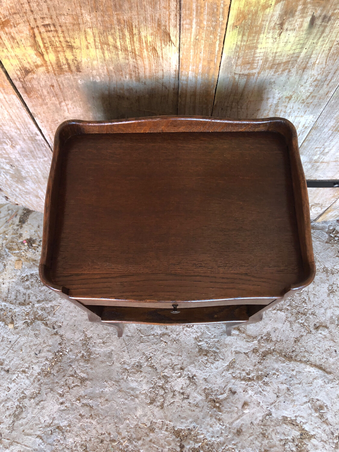 Bedside table night Louis XV vintage wood