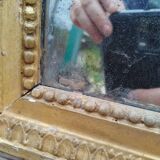 Antique Louis XVI gilded wood mirror