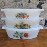 Oval dishes various models - arcopal - 70s - authentic vintage