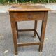 19th century farmhouse stool in solid oak