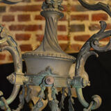 Lustre en bronze style louis XVI