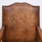 Dutch 19th Century Oak Baroque open Arm Chair