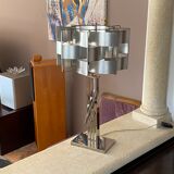 Lamp with lampshade by Max Sauze, 1970