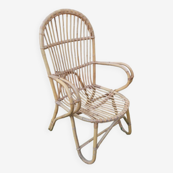 Rattan/wicker armchair