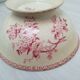 Salad bowl on foot in iron earth of Gien model Pink hawthorn