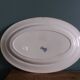 Oval ironstone platter, Clairefontaine, carnation decoration