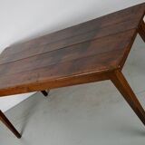 Antique 19th Century French Rustic Farmhouse Dining Table Fruitwood