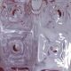 Empoli vase in Alexandrite glass, transitioning from blue to pink, large textured model from the years.
