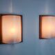 Pair of pine and methacrylate wall lights, Spain 1980