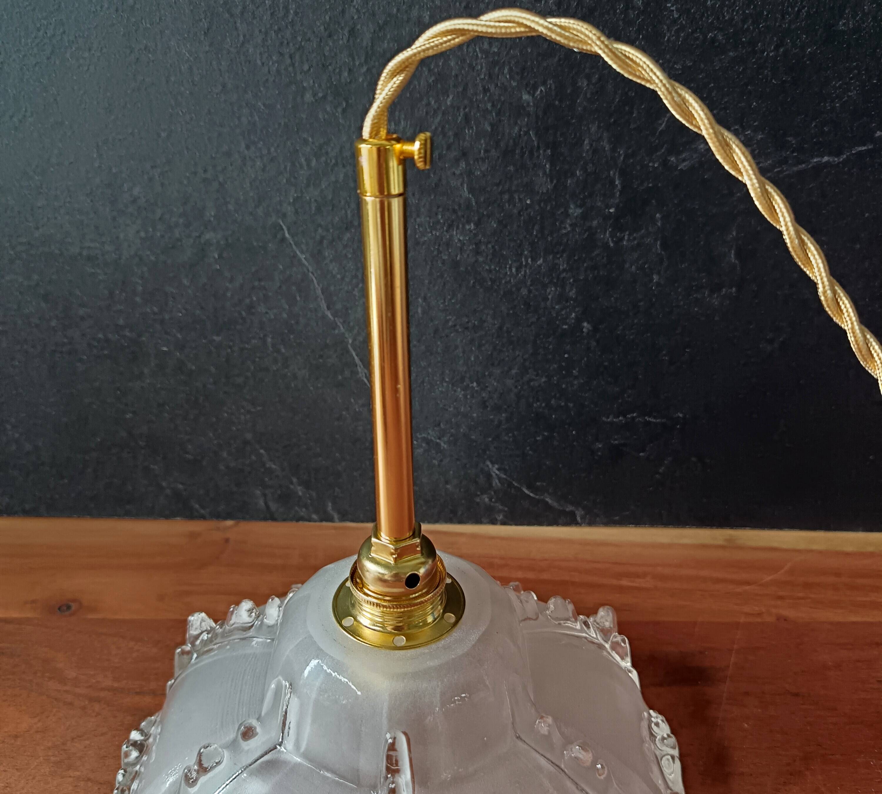 Paire SUSPENSIONS art déco ezan Jean Gaultier, suspensions vintage 1930 Fra