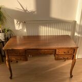 Louis XV style desk in solid oak