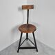 Vintage industrial stool, 1950s