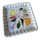 Vallauris enameled ceramic pocket emptier